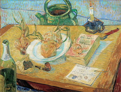Vincent van Gogh, Stilleven rond een bord met uien, 1889, Kröller-Müller Museum, Otterlo